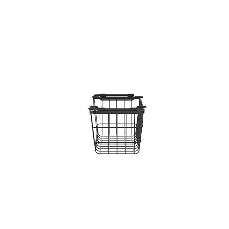 Oceanstar (12.5-in W x 5.52-in H x 6.38-in D) Black Steel Stackable ...