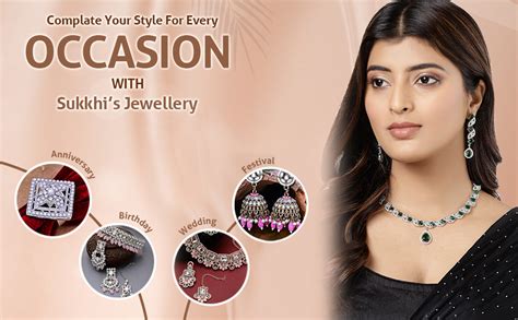 Buy Sukkhi Beautiful Rhodium Plated Drop Shaped Cubic Zirconia Stone ...