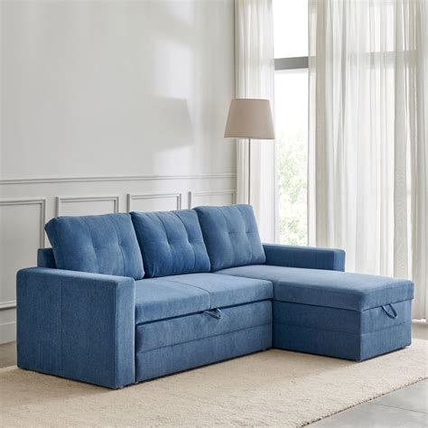 Buy Helios Woodland Fabric 2-Seater Storage Sofa Bed with ...
