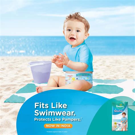 Buy PAMPERS SPLASHERS DISPOSABLE SWIM PANTS DIAPER SIZE XL PACKET OF 10 ...