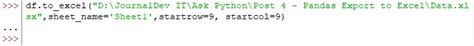 Image result for Export Pandas Data Frame to Excel File
