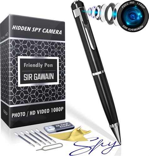 Buy SIRGAWAIN Hidden Spy Camera Pen 1080p | Nanny Camera Spy Pen Full ...