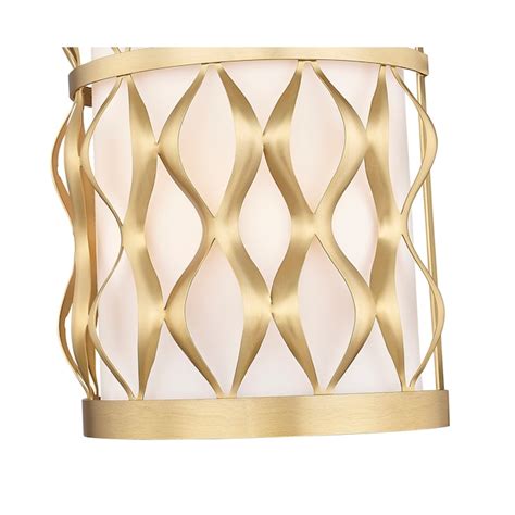Z-Lite Harden 8-in W 2-Light Brushed Gold Modern/Contemporary Halogen ...