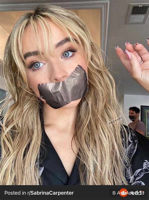 Sabrina Carpenter tape gagged fake 1 by CarterHall95 on DeviantArt