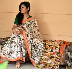 Buy vaishnavi handicrafts Blocked Printed, Color Block, Floral Print ...