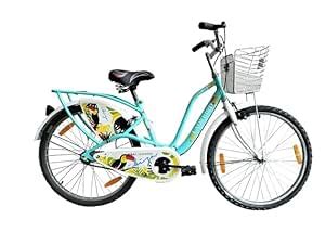 BSA Lady Ibiza 24T Bicycle for Girls/Women with Front Basket and ...