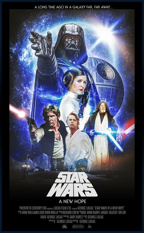 Star Wars Episode 4 Movie Poster Star Wars: A New Hope Strelka