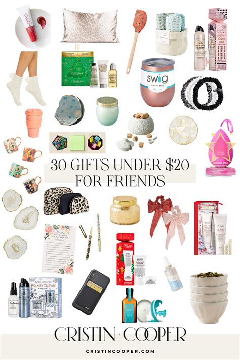 30 Gifts Under $20 for Friends - Cristin Cooper