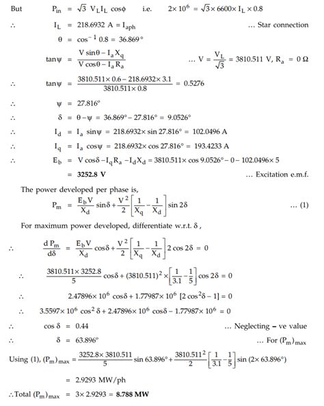 Two Reaction Theory for Synchronous Motor