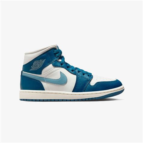 Buy JORDAN WMN'S AIR JORDAN 1 MID 'SKY J FR BLUE/OZONE BLUE-SAIL ...