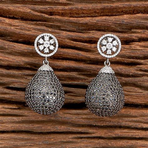 CZ Earrings - Rhodium Plated Cubic Zirconia Delicate Earring 428705 ...