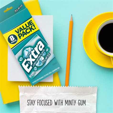 EXTRA Chewing Gum Sugar-Free, Polar Ice Flavor, 8 India | Ubuy