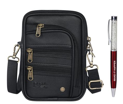 Pramadda Pure Luxury Classic Black Leather Stylish Messenger Sling Bag ...