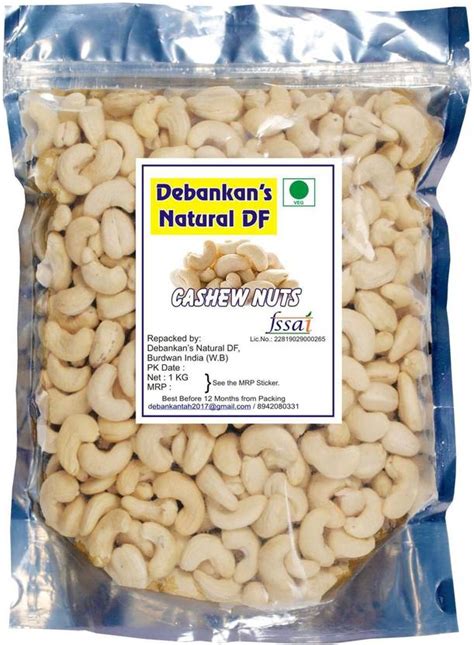 Debankan's Natural DF 1 KG Cashew (KAJU) Nuts, Big Size High Quality ...