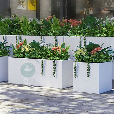 马路边的花盆 户外市政绿化用花箱 玻璃钢花槽 - 知乎