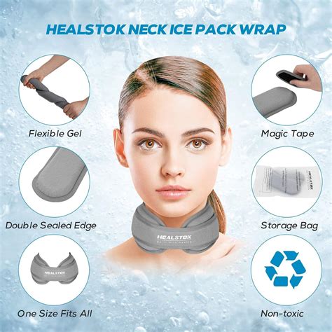 Neck Ice Pack Wrap - Reusable Cold Hot Therapy for Neck Injuries ...