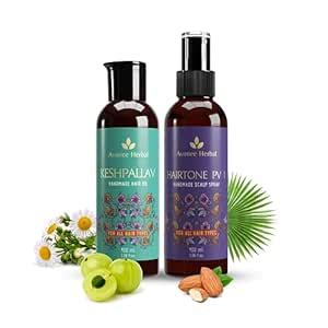 Buy Avimee Herbal Keshpallav Hair Oil (100 ml) & Hairtone PV 1 Scalp ...