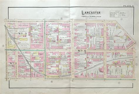 Lancaster City Map, Original Lancaster, Musser Park - Etsy