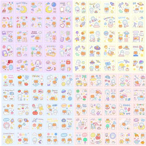 Buy Cute Stickers Waterproof Water Bottle Laptop Scrapbook Vinyl ...