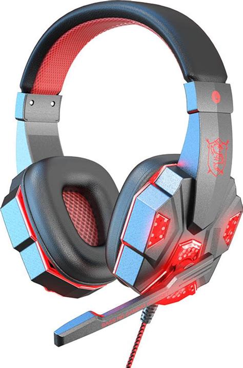 ENTWINO Fighter SY830 Gaming Headphone & Mic, Red LED Light, USB & 3.5 ...