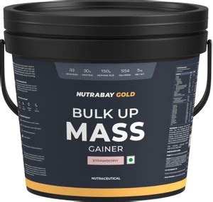 Nutrabay Gold Bulk Mass Gainer, 30g Protein, 554 Calories, Carbs to ...