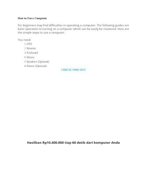 How to Use a Computer Advance 的图像结果