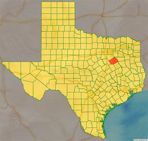 Map of Navarro County, Texas - Thong Thai Real