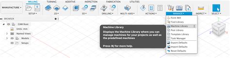 Image result for Fusion 360 Machine Library
