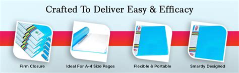 GreatDio (Alpine) A4 Folder Case Presentation Line Transparent Report ...