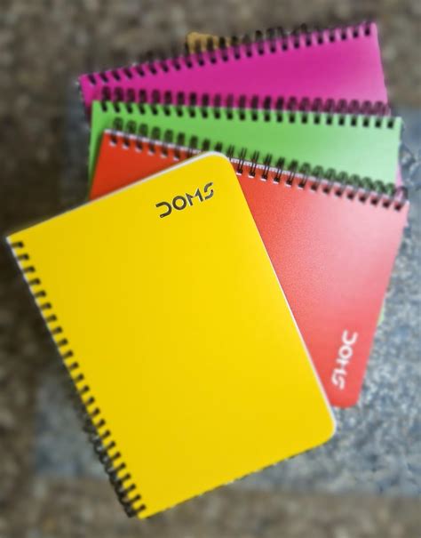 Doms A5 POLY COVER RULED SPIRAL NOTE BOOK | SET OF 4 NOTE BOOK | FANCY ...