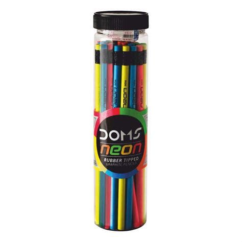 DOMS Neon Rt Pencil 30 Pcs Jar : Amazon.in: Home & Kitchen
