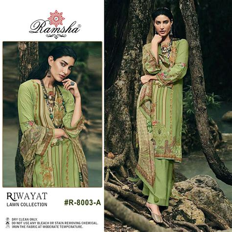 RIWAYAT BY RAMSHA 8004-A TO 8004-D SERIES PAKISTANI SUITS BEAUTIFUL ...