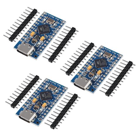 3pcs Type-C USB Pro Micro ATmega32U4 5V 16MHz Module Board ATmega32U4 ...