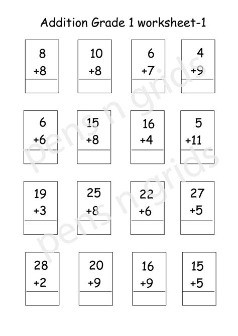 Image result for Adding Grade 1