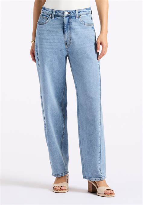 High Rise Barrel Barbara Women's Jeans, Vintage Blue - Buffalo Jeans