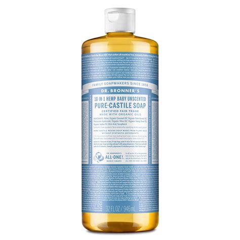 Buy Dr. Bronner's Pure Castile Liquid Soap - Made with Regenerative Certified Oils - 18-in-1 ...