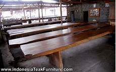 Bali Furniture Wooden Table Garden Dining Table Large Teak Wood Slab