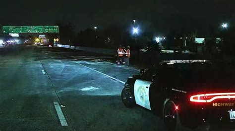 Jackknifed big rig catches fire, closes lanes on EB 91 Freeway in Long ...