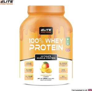 ELITE PROTEINS Elite Protein 100% WHEY PROTEIN 2Kg MANGO DELIGHT ...