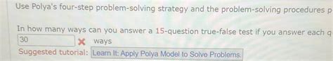 Image result for Polya's Four-Step Problem Solving Strategy