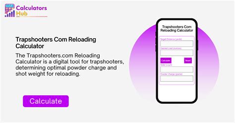 Trapshooters Com Reloading Calculator Online