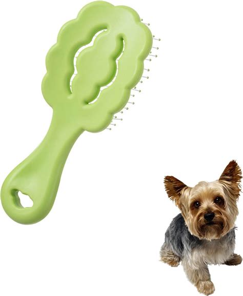 Cloud Shape Small Dog Grooming Brush - Soft Bristle Dog Brush - Ideal ...