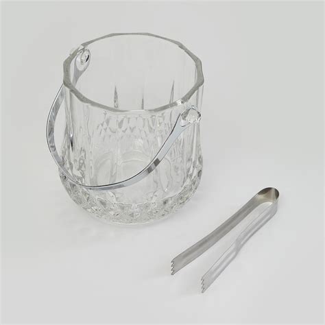 Buy Wine Essentials Glass Ice Bucket With Tong-1 L from Home Centre at ...