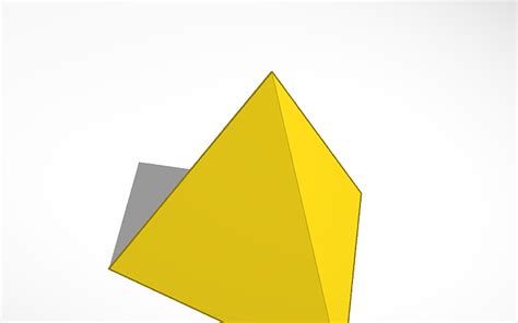 3D design Triangle based pyramid - Tinkercad