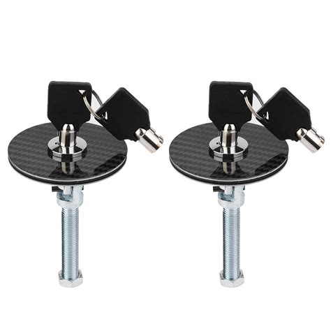 Quick Latch Release,KIMISS 2Pcs Universal Carbon Fiber Style Engine ...