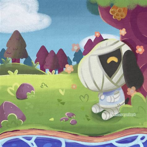 Lucky, animal crossing by Nellpastel on DeviantArt