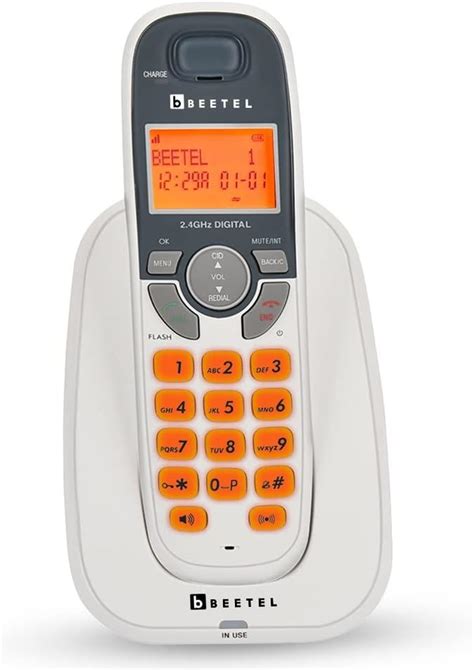 Beetel X70 Expandable Cordless Landline Phone, 2.4GHz Frequency, 2 Way ...