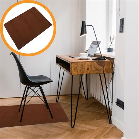 LULULION Gaming Floor Mat Polyester Coffee 1Pcs Simple and Chic Non ...