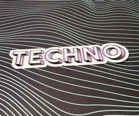 Techno 4K Sticker 的图像结果