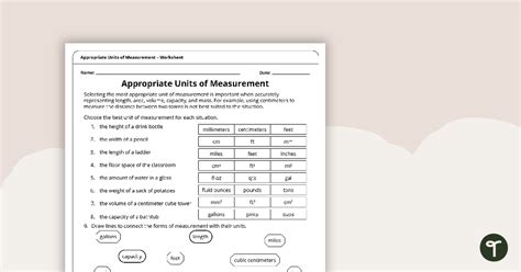 Image result for Measuring Area Using Appropriate Units Worksheet